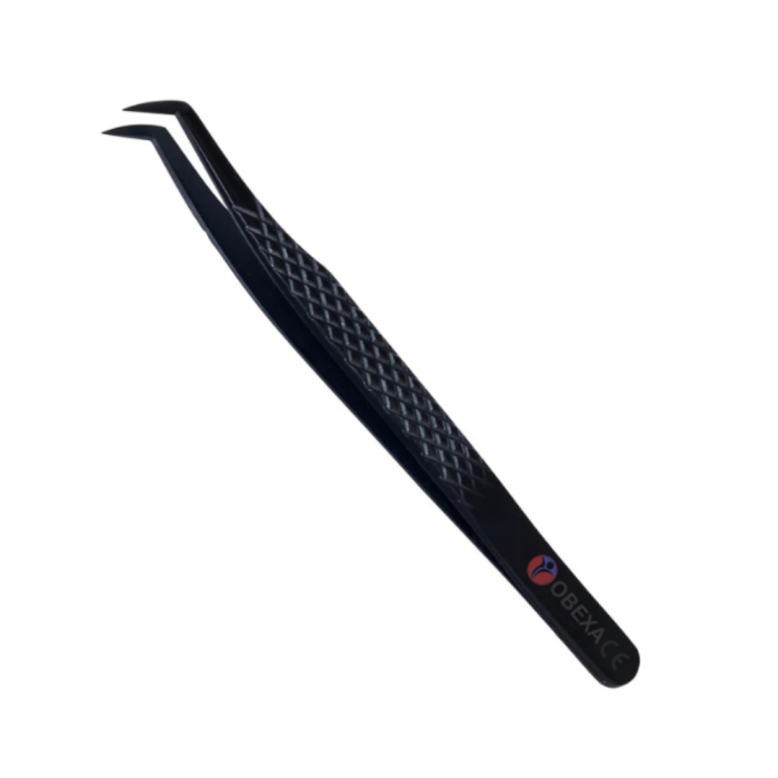 Black 90-Degree Eyelash Tweezer