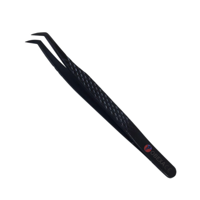 Black Hybrid Eyelash Tweezer