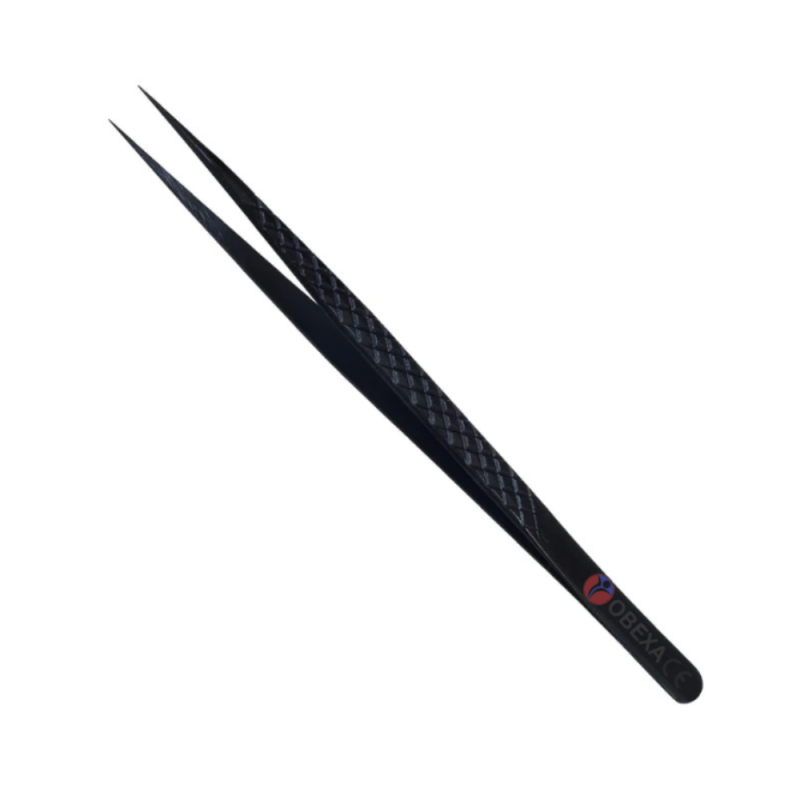 Black Skinny Long Pointed Lash Tweezer