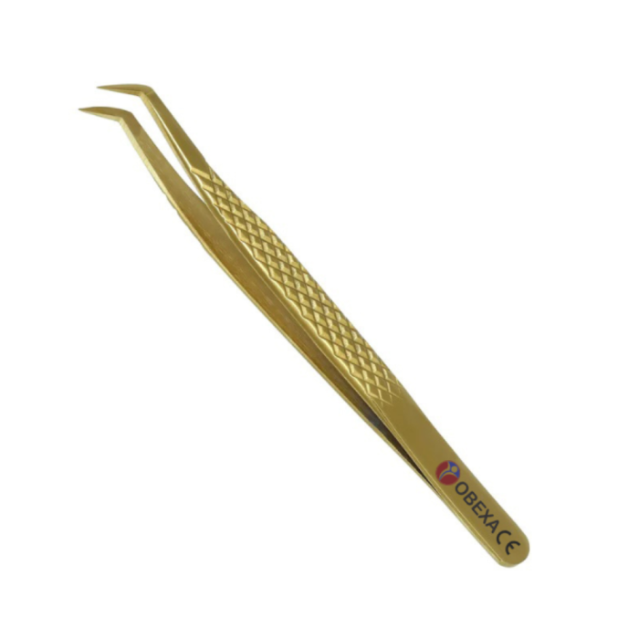 Gold Hybrid Eyelash Tweezer