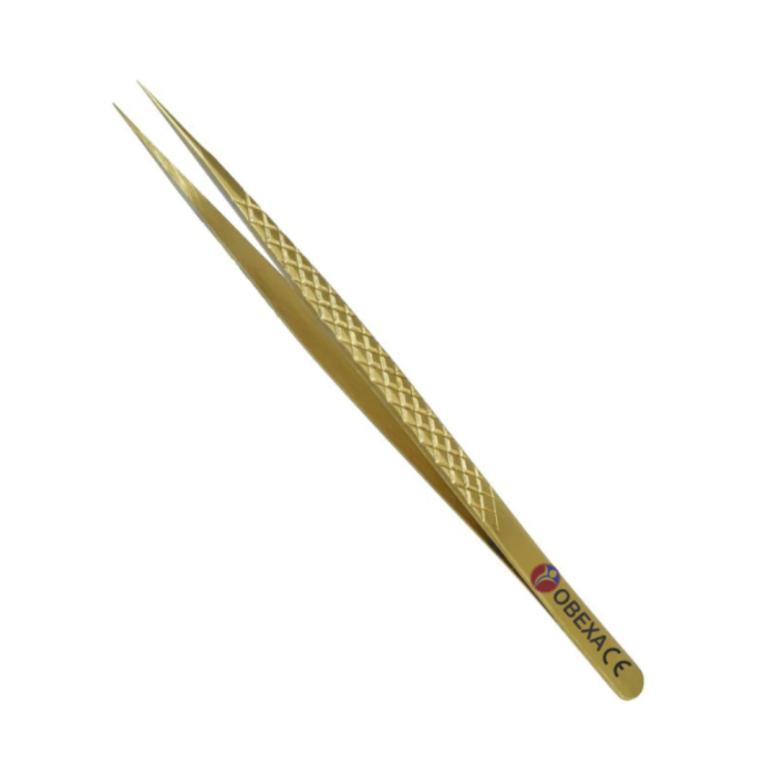 Gold Precision Pointed Lash Tweezer