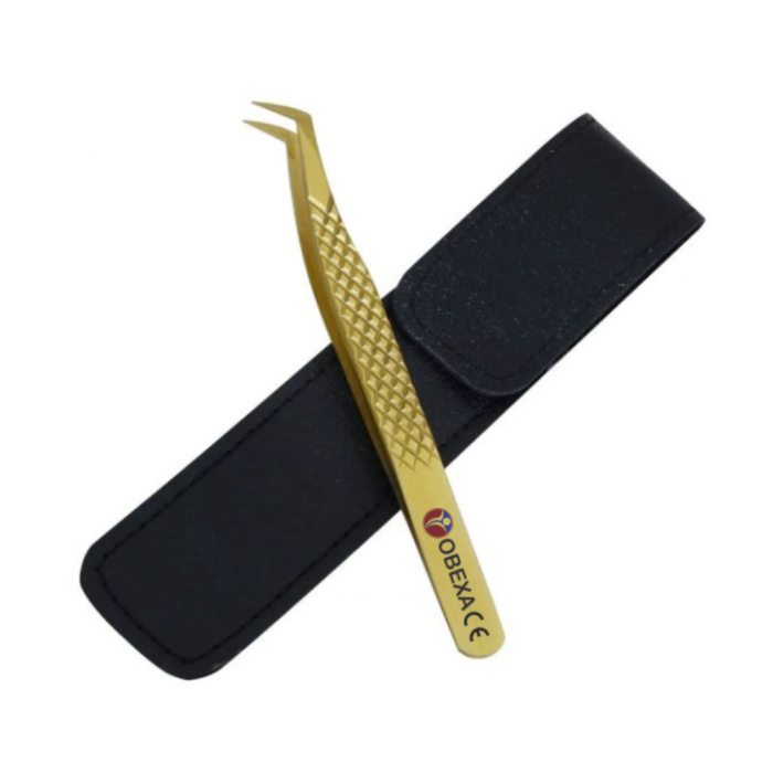 Gold Hybrid Eyelash Tweezer