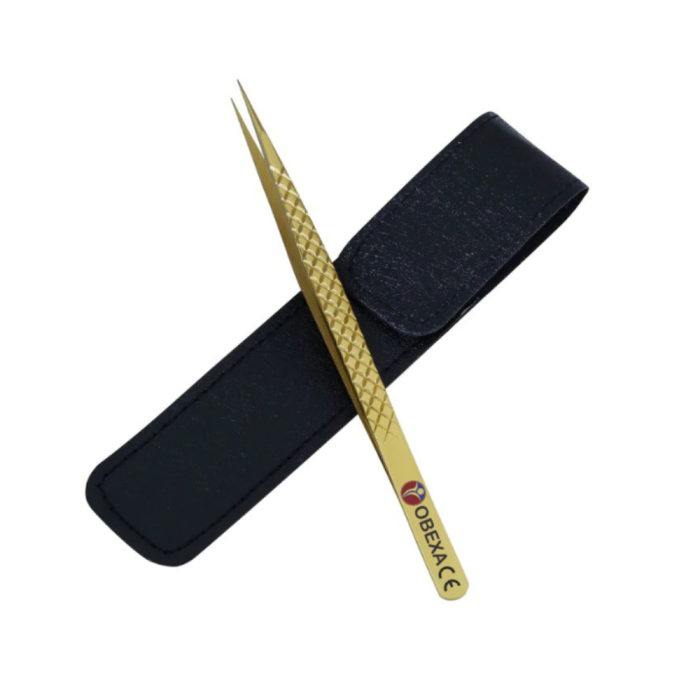 Gold Precision Pointed Lash Tweezer